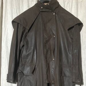 Vintage Authentic Australian Koolah Bush Gear Waterproof Canvas Long Coat